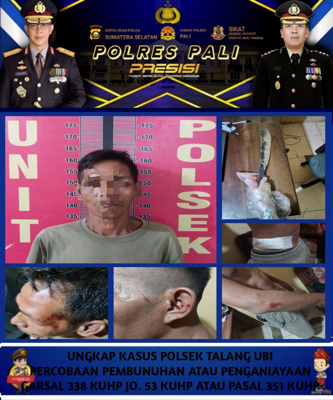 Emosi Sesaat Yang Berujung Petaka, Diduga Daman Tega Menganiaya Tetangganya Sendiri