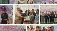 Secara Simbolis, Bupati Bandung Menyerahkan Sertifikat Tanah Kepada Penerima Program PTSL