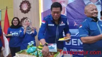 Potong Tumpeng, Pengurus Partai Demokrat Kabupaten Bekasi Peringati Hari Jadi Ke 22 Tahun