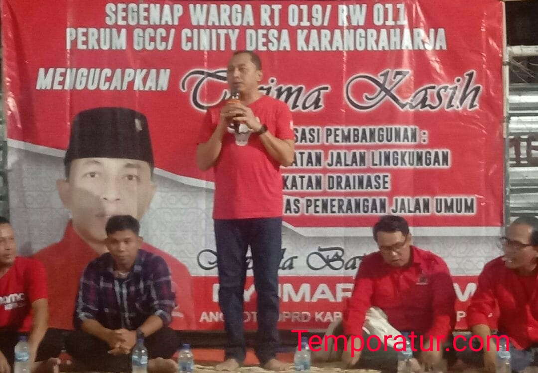 Aspirasi Terealisasi, Warga Perumahan GCC Gelar Tasyakuran Undang Dewan Aspiratif “Nyumarno”