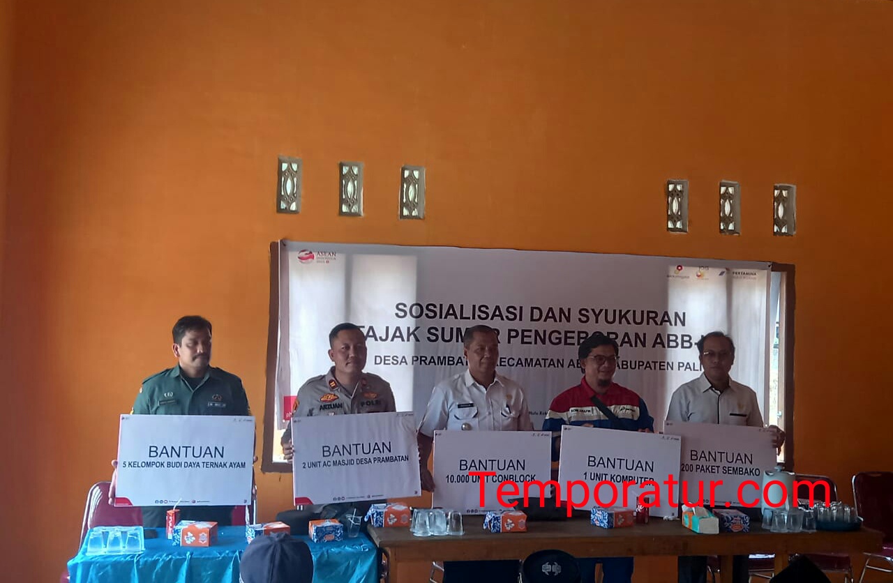 Kapolsek Penukal Utara Hadiri Sosialisasi dan Syukuran Tajak Sumur Pengeboran
