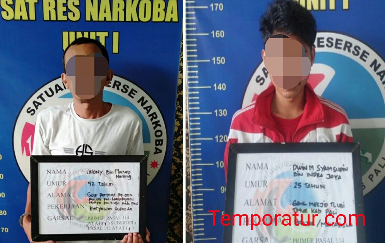 Dua Terduga Kurir Narkoba, Di Amankan Sat Reskoba Polres PALI