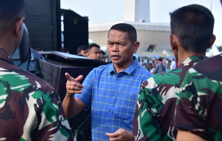 Wadan Kormar Tinjau Kesiapan Acara Panglima TNI Run 2023 dan Pameran Alutsista TNI
