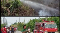 Lahan Kosong di Perumahan Bumi Sentosa Desa Karang Sentosa  Kecamatan Karangbahagia  Kebakaran