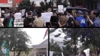 Pertanyakan Musdes PAW, Pemuda Katar Gerudug Kantor Desa Sumberjaya, Copot ketua BPD