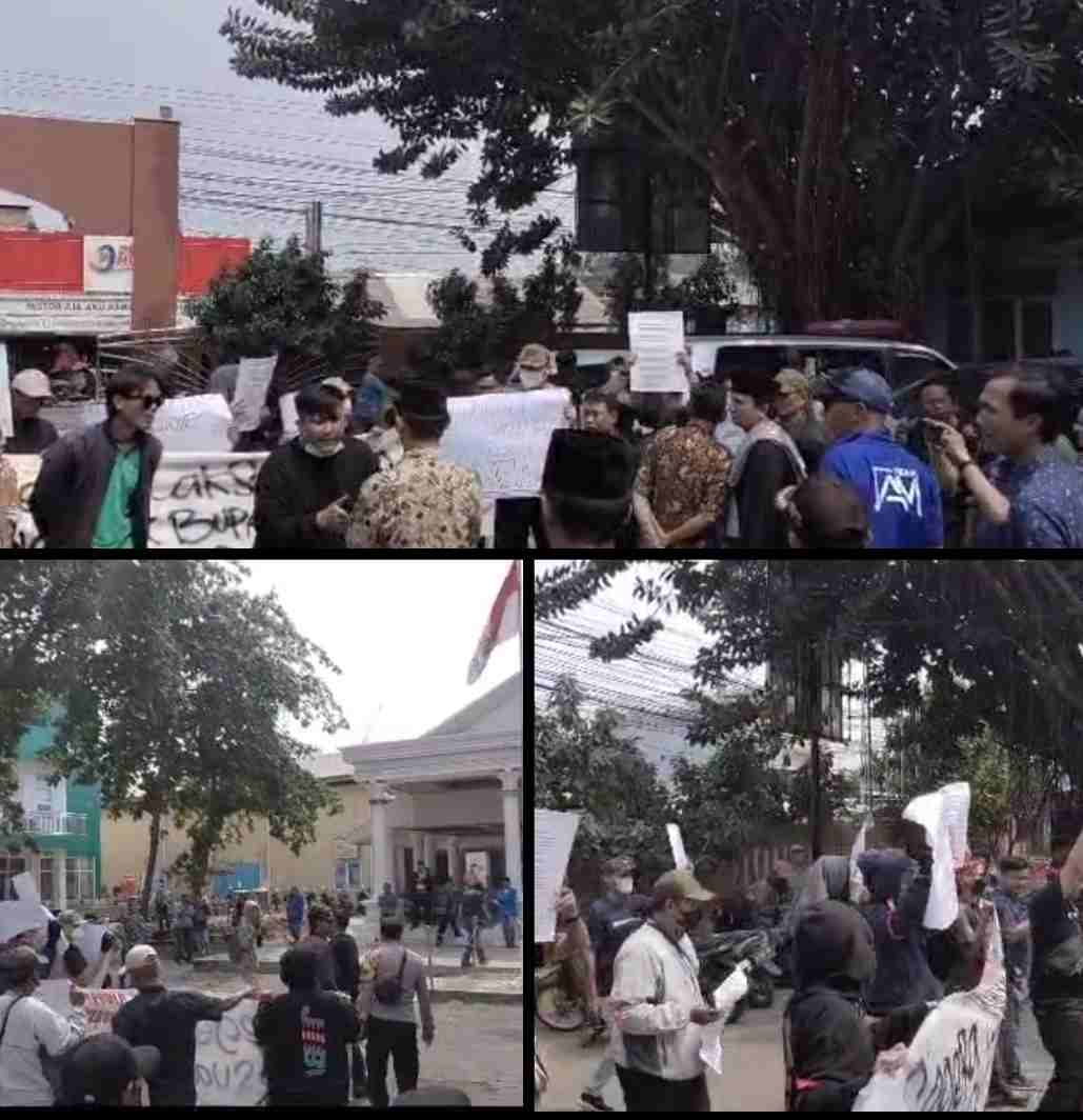 Pertanyakan Musdes PAW, Pemuda Katar Gerudug Kantor Desa Sumberjaya, Copot ketua BPD