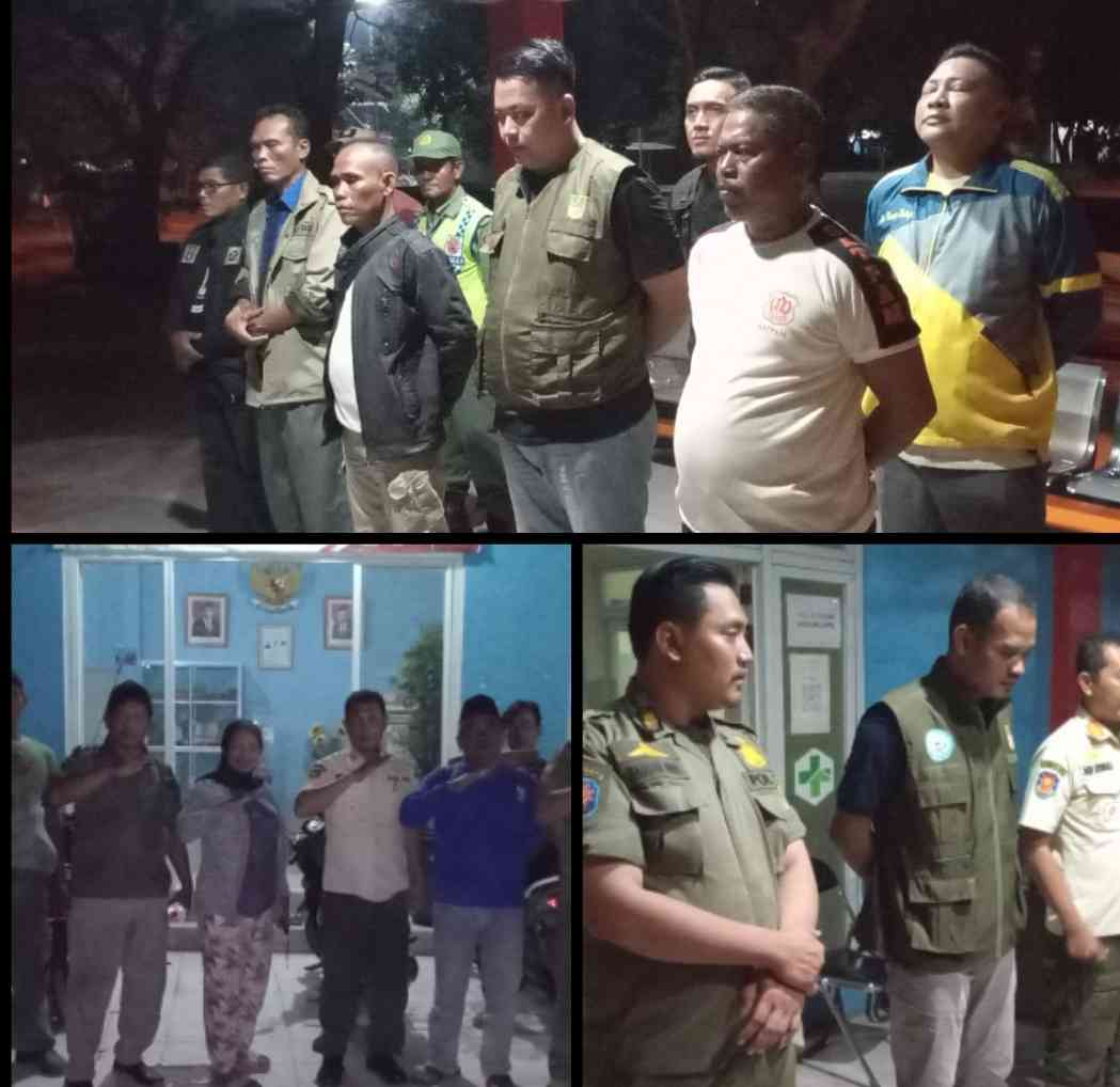 POL PP Trantib Kecamatan Karang Bahagia adakan patroli keliling menjaga keamanan dan ketertiban wilayah