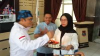 Amanda Soemedi Beri Motivasi Peserta Lomba Senam Kreasi Piala Ibu Negara RI