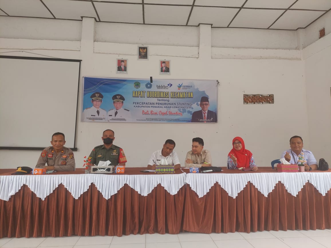 Polsek Penukal Abab Hadiri Rapat Kordinasi Penurunan Stanting