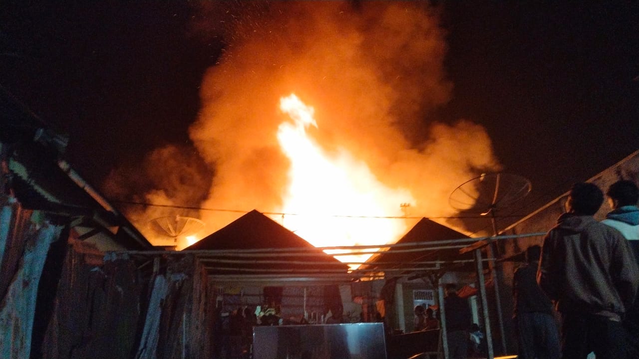 Puluhan Rumah Terbakar Di Kecamatan Curup Rejang Lebong