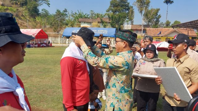 Bupati Bandung Mengapresiasi Apel Kesiapsiagaan Pengukuhan Pengurus Kampung Siaga Bencana