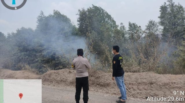 Kembali Ditemukan Titik Hotspot Karhutla Diwilayah Hukum Polsek Penukal Abab