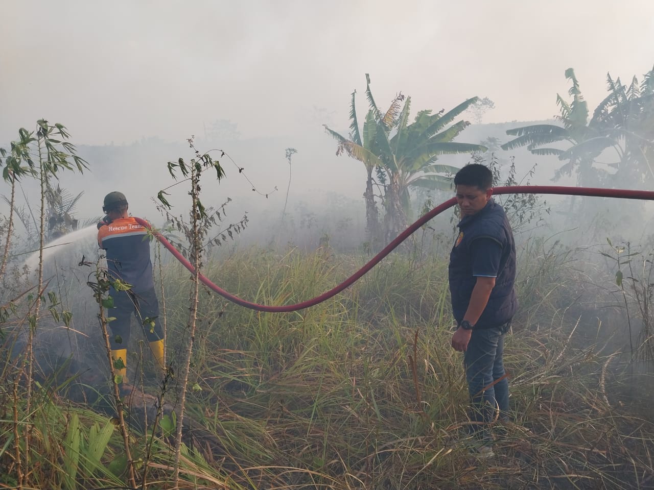 Kembali Terjadi Karhutla Diwilayah Hukum Polsek Talang Ubi