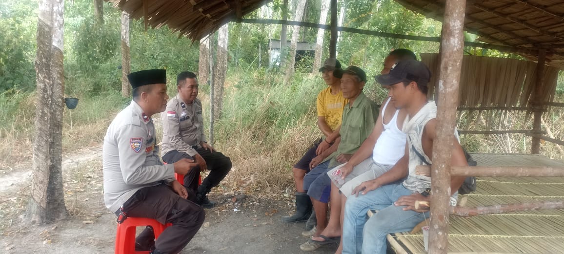 Kanit Binmas Polsek Penukal Utara Melaksanakan Kegiatan Jum’at Curhat