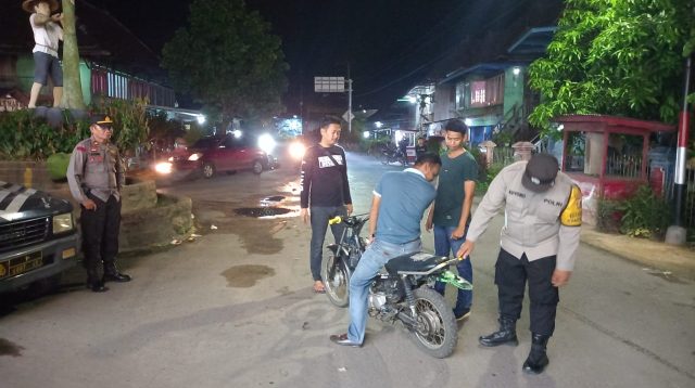 Polres PALI Melalui Polsk Penukal Abab Gelar Razia Terpadu Dalam Pencegahan Paket 3C Dan Kamtibmas