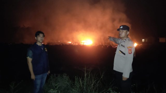 Polsek Penukal Utara Melaksanakan Ground Check Hotspot Karhutla Didesa Tempirai Selatan