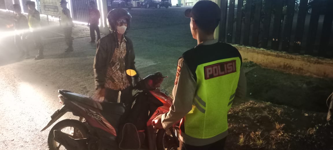 Polsek Talang Ubi Lakukan Kegiatan KRYD (Razia terpadu) dalam Pencegahan Pekat, 3C (Curat, Curas dan Curanmor) dan Gangguan Kamtibmas Lainnya