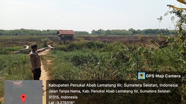 Polsek Tanah Abang Temukan Titik Hotspot Karhutla Didesa Harapan Jaya
