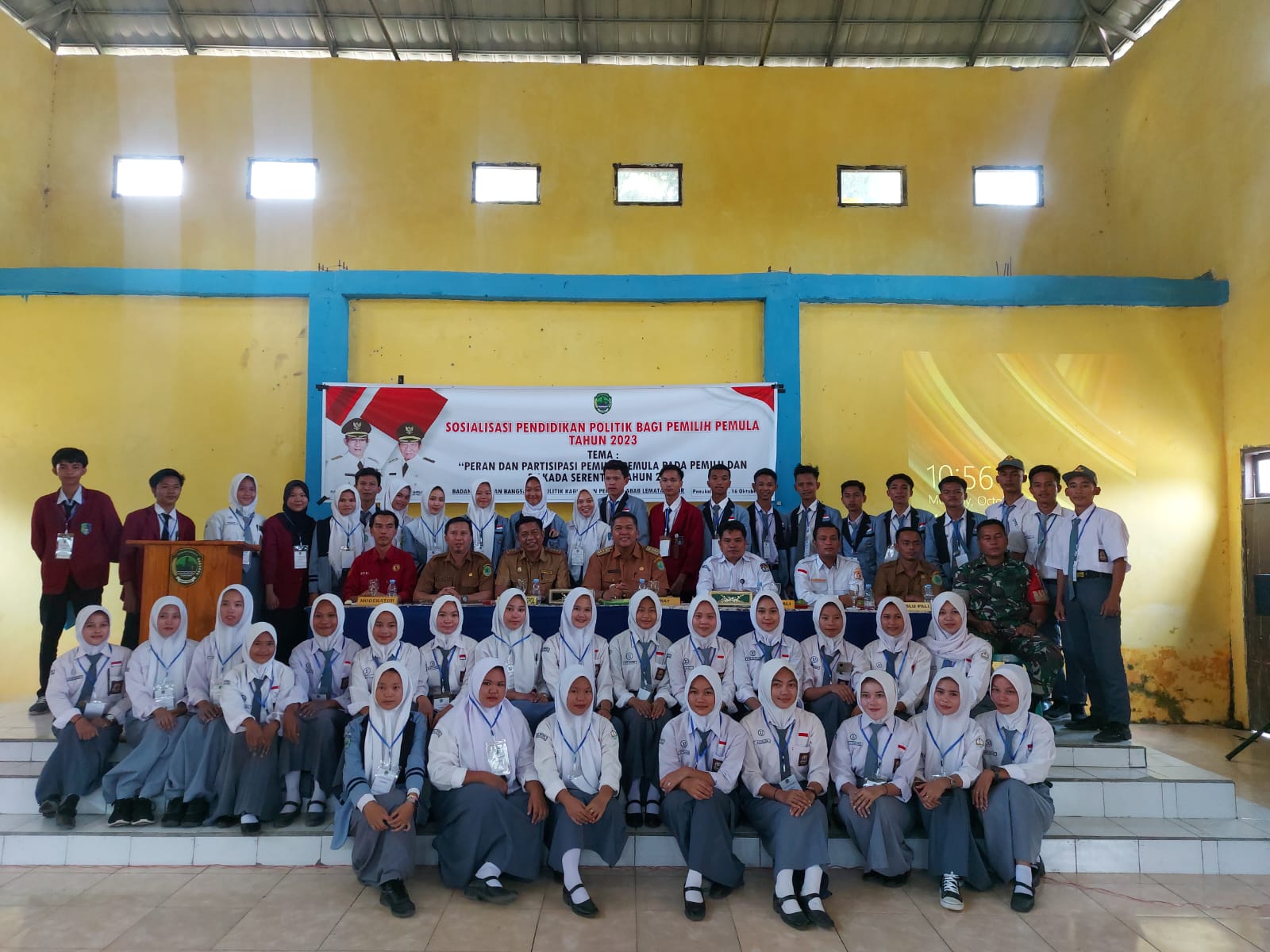 Polsek Penukal Utara Menghadiri Sosialisasi Pendidikan Politik Bagi Pemilih Pemula Tahun 2023