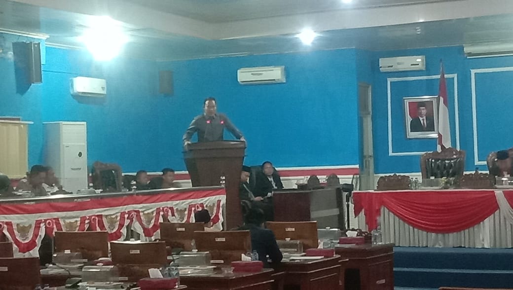 Paripurna, Fraksi DPRD Empat Lawang Setujui Nota Keuangan APBD TA 2024