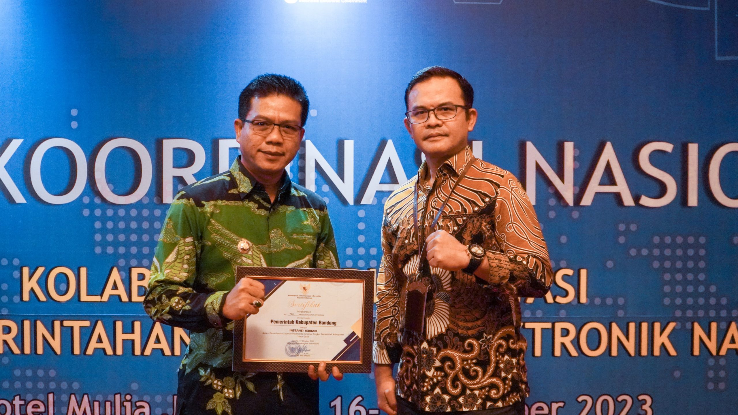 Penghargaan ke-208 Selama Menjabat Bupati Bandung 2,5 Tahun
