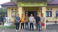 Panwascam Kecamatan Tanah Abang Kabupaten Penukal Abab Lematang Ilir (PALI) Melakukan Koordinasi Dengan Polsek Tanah Abang