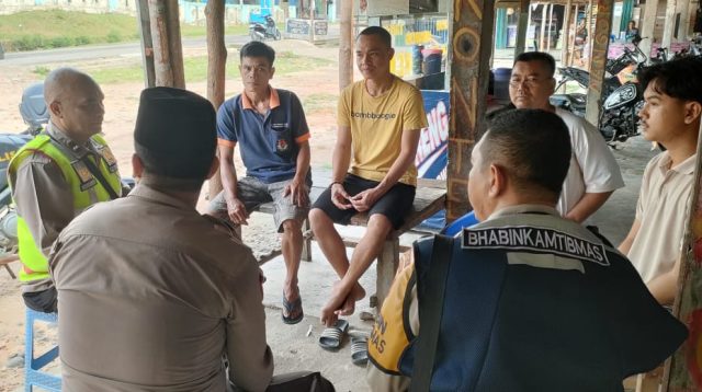 Polsek Penukal Utara Gelar Jum’at Curhat Didesa Tanding Marga