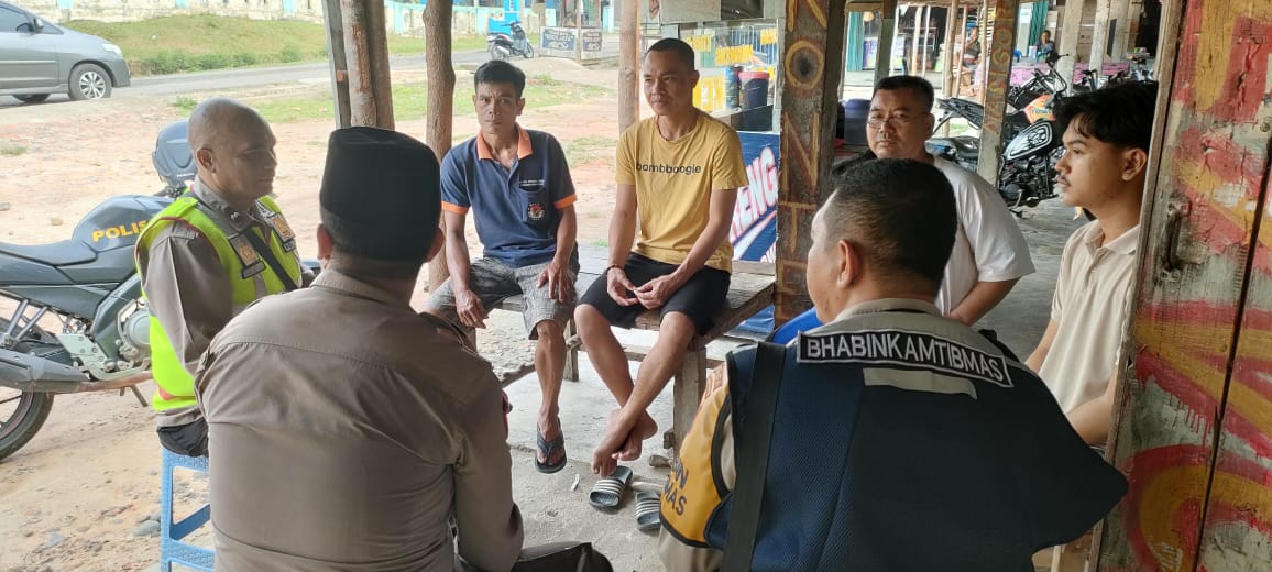 Polsek Penukal Utara Gelar Jum’at Curhat Didesa Tanding Marga