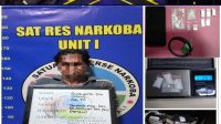 Sat Resnarkoba Polres PALI Berhasil Membekuk Pria Asal Simpang Empat Talang Pipa