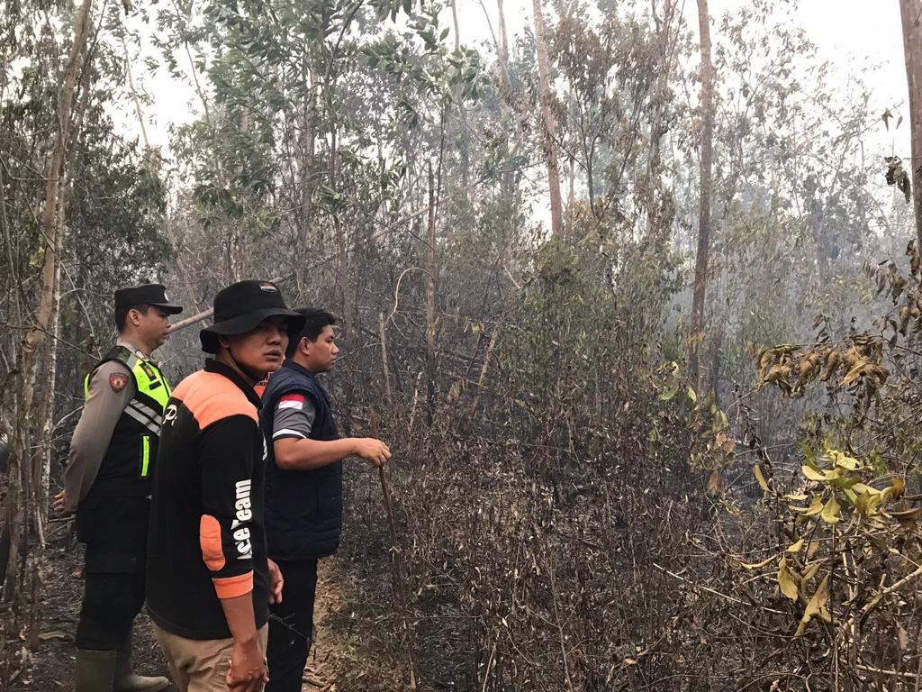 Terpantau Titik Hotspot Karhutla Diwilayah Hukum Polsek Talang Ubi
