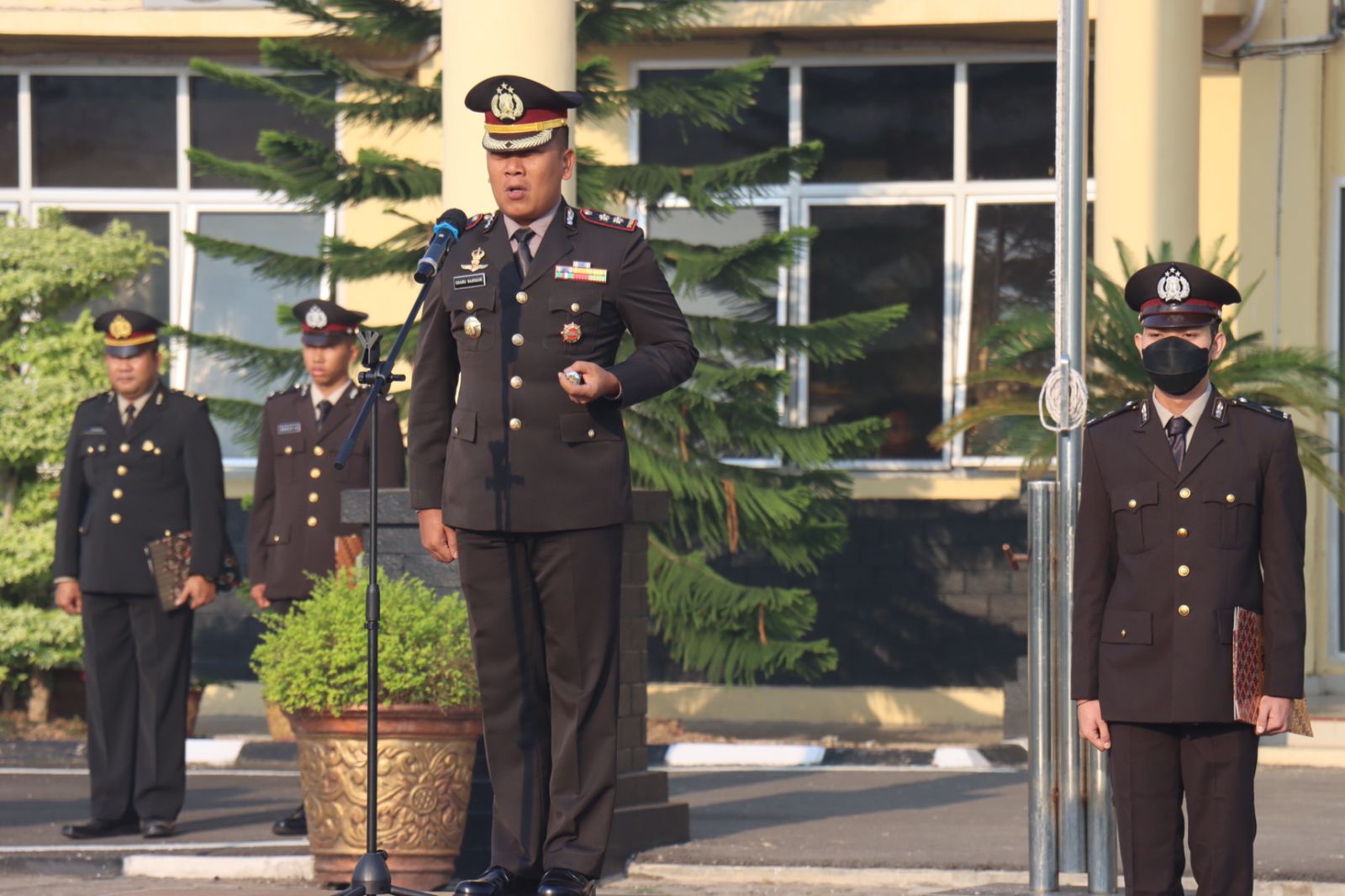 Polres PALI Mengadakan Upacara Bendera Memperingati Hari Sumpah Pemuda