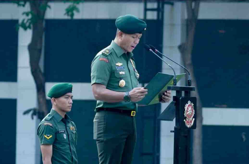 Aspers Kaskostrad Pimpin Upacara 17-an Bulan Oktober di Makostrad