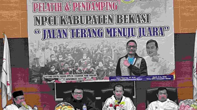 Bimtek Pelatih dan Pendamping Atlet NPCI Kabupaten Bekasi 2023