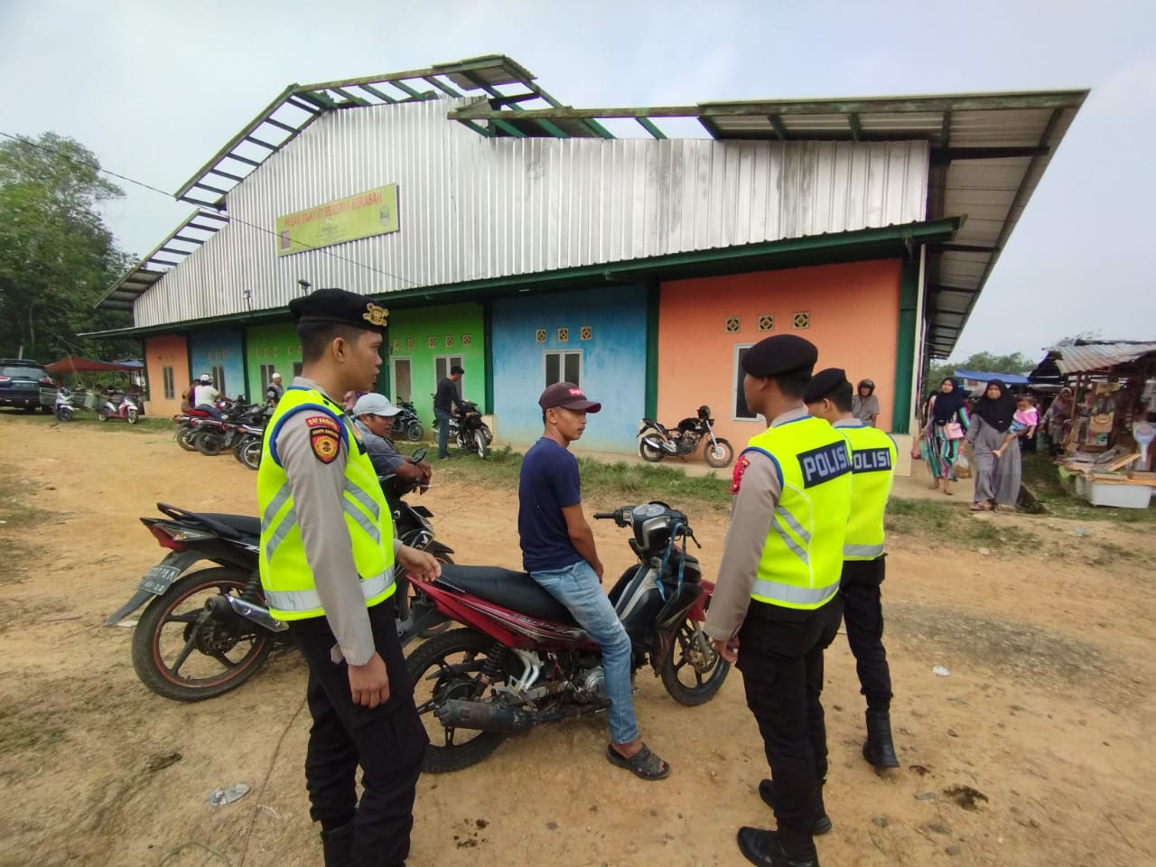 Satuan Samapta Polres PALI Gelar Kegiatan Patroli Printis Presisi di SPBU Simpang Tais