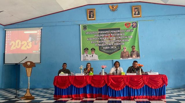 Polsek Penukal Abab Hadiri Kegiatan Sosialisasi Persiapan Pengamanan Satuan Perlindungan Masyarakat Kabupaten PALI