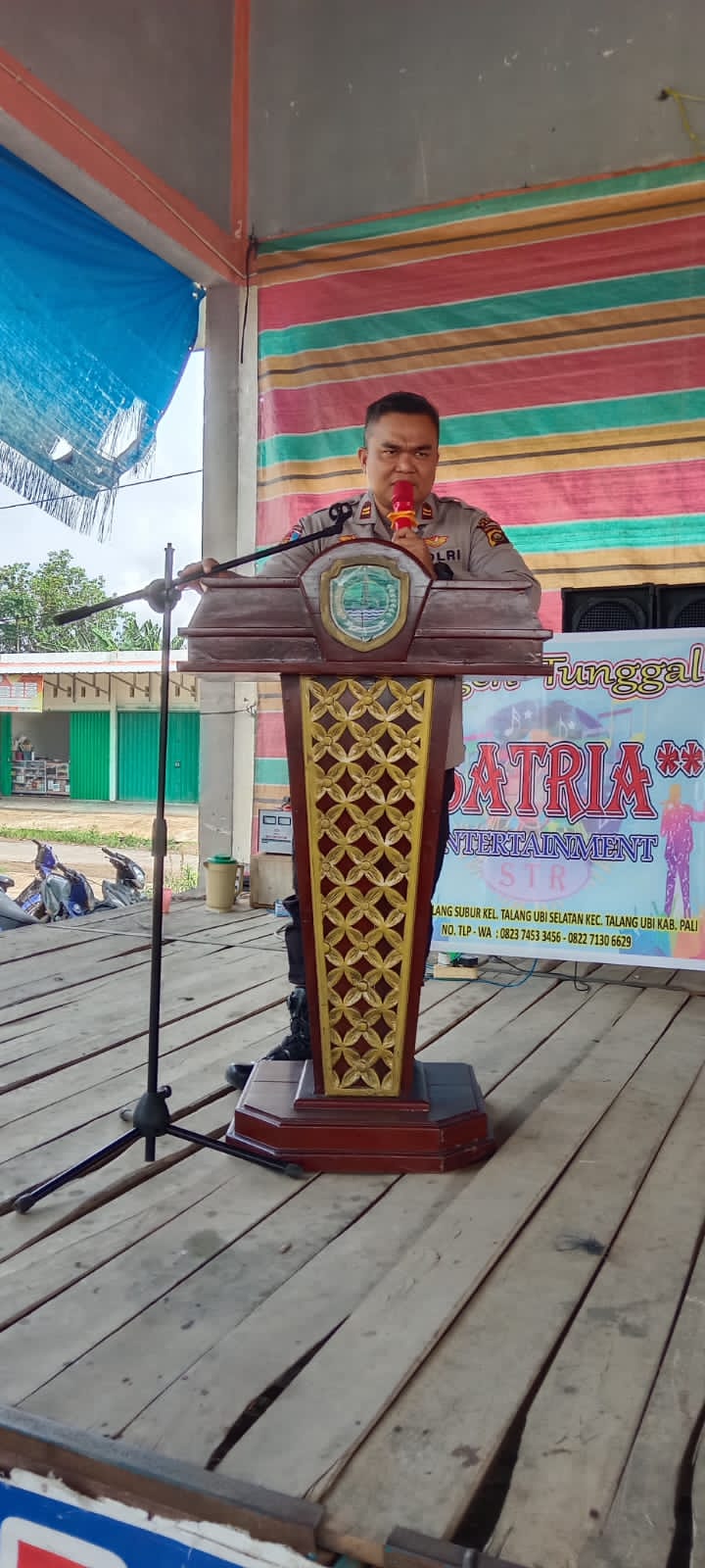 Polres PALI Menghadiri Kegiatan Sosialisasi Persiapan Pengamanan Satuan Perlindungan Masyarakat