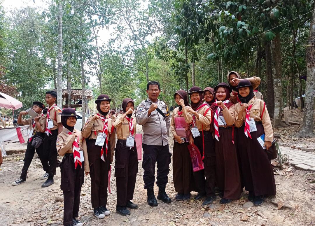 Polsek Talang Ubi Melakukan Pengamanan Kegiatan Pramuka Kemah