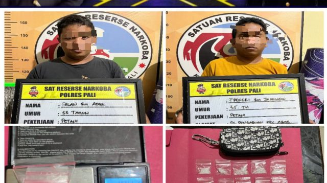 Satres Narkoba Polres PALI Berhasil Meringkus Dua Orang Diduga Sebagai Pengedar Narkotika Jenis Sabu