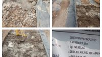Menuai Protes Warga, Pembangunan Jalan Lingkungan Desa Karang Agung, Diduga Asal-Asalan