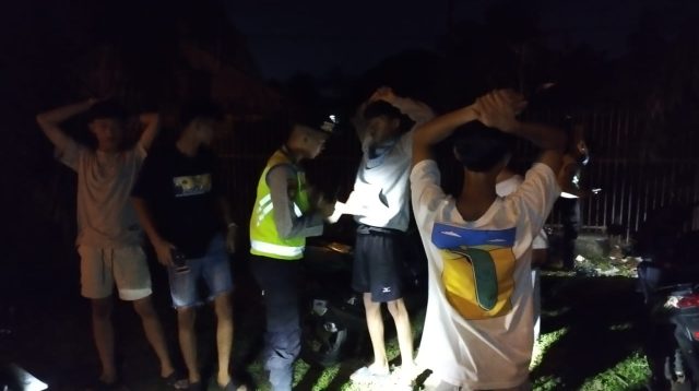 Satuan Samapta Polres PALI Gelar Kegiatan Patroli Malam Hari
