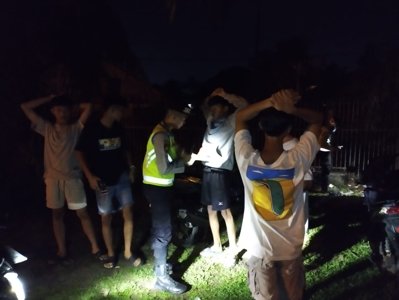 Satuan Samapta Polres PALI Gelar Kegiatan Patroli Malam Hari