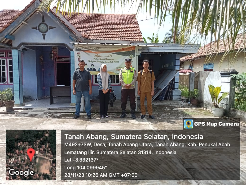 Kapolsek Tanah Abang IPTU DARMAWANSYAH, SH.MH Beserta Jajarannya Melaksanakan Giat Patroli ke PPK Dan Panwascam