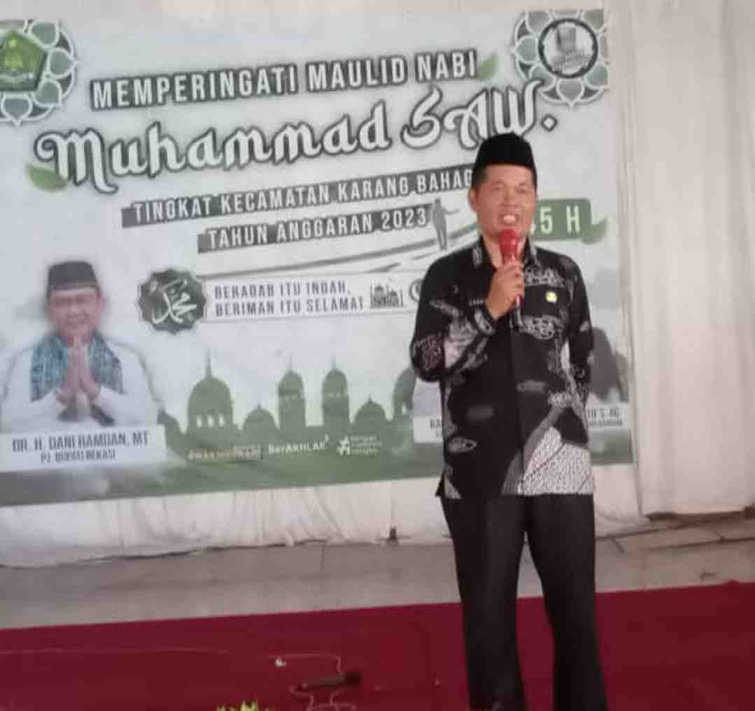 Muspika Kecamatan Karangbahagia  Memperingati Maulid Nabi Muhammad  SAW 1445 H