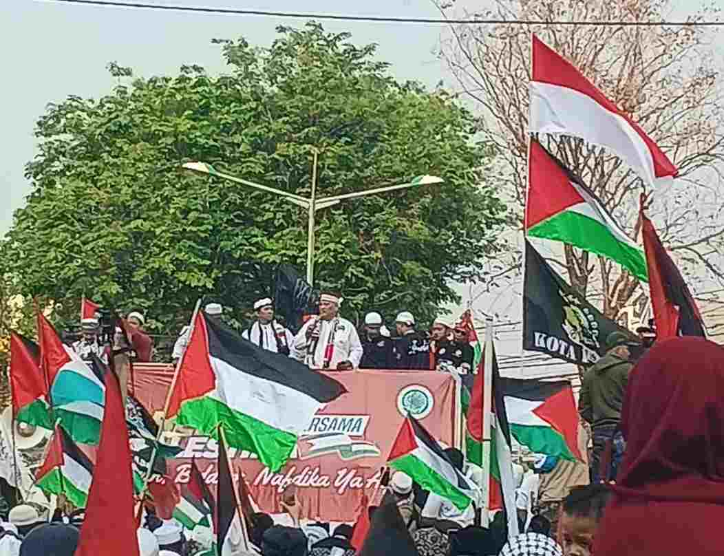 Aksi Bela Palestina di Bekasi dihadiri Ribuan Massa