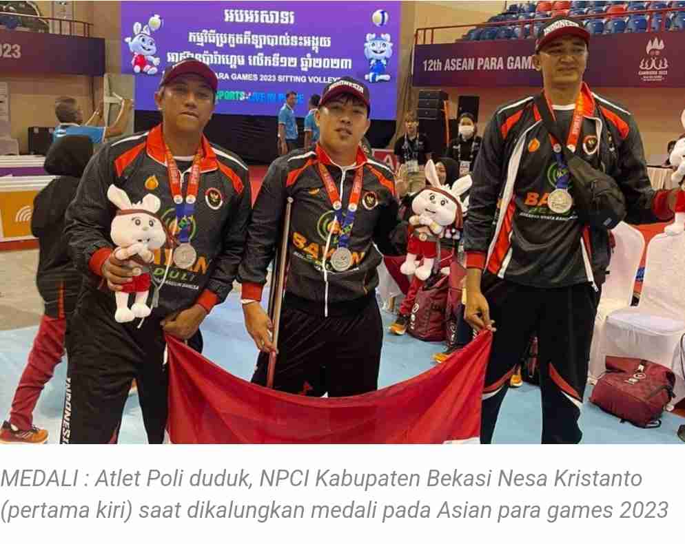 Atlet NPCI Kontingen Jabar Asal Kabupaten Bekasi Sumbangkan 7 Medali di ASEAN Para Games 2023