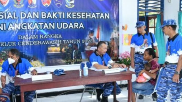 Sail Teluk Cenderawasih Dalam Acara Bakti Sosial Dan Kesehatan TNI AU