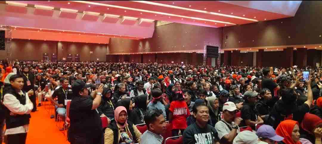 Relawan Barabaja dan Relawan  Ganjar – Mahfud se -Jawa, gelar Rakornas di Jakarta Internasional Expo