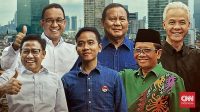 Setelah Ditetapkan Secara Resmi, Tiga Paslon Caores-Cawapres, KPU Beri 74 Personil Pamwal