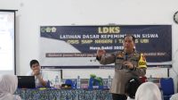 Polres PALI Melaksanakan Kegiatan Berupa Pemberian Materi Tentang Latihan Dasar Kepemimpinan Siswa