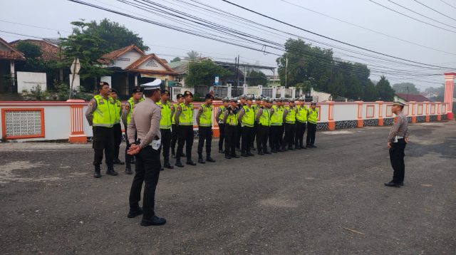Satuan Lalu Lintas (Satlantas) Polres PALI Melaksanakan Kegiatan Strong Points